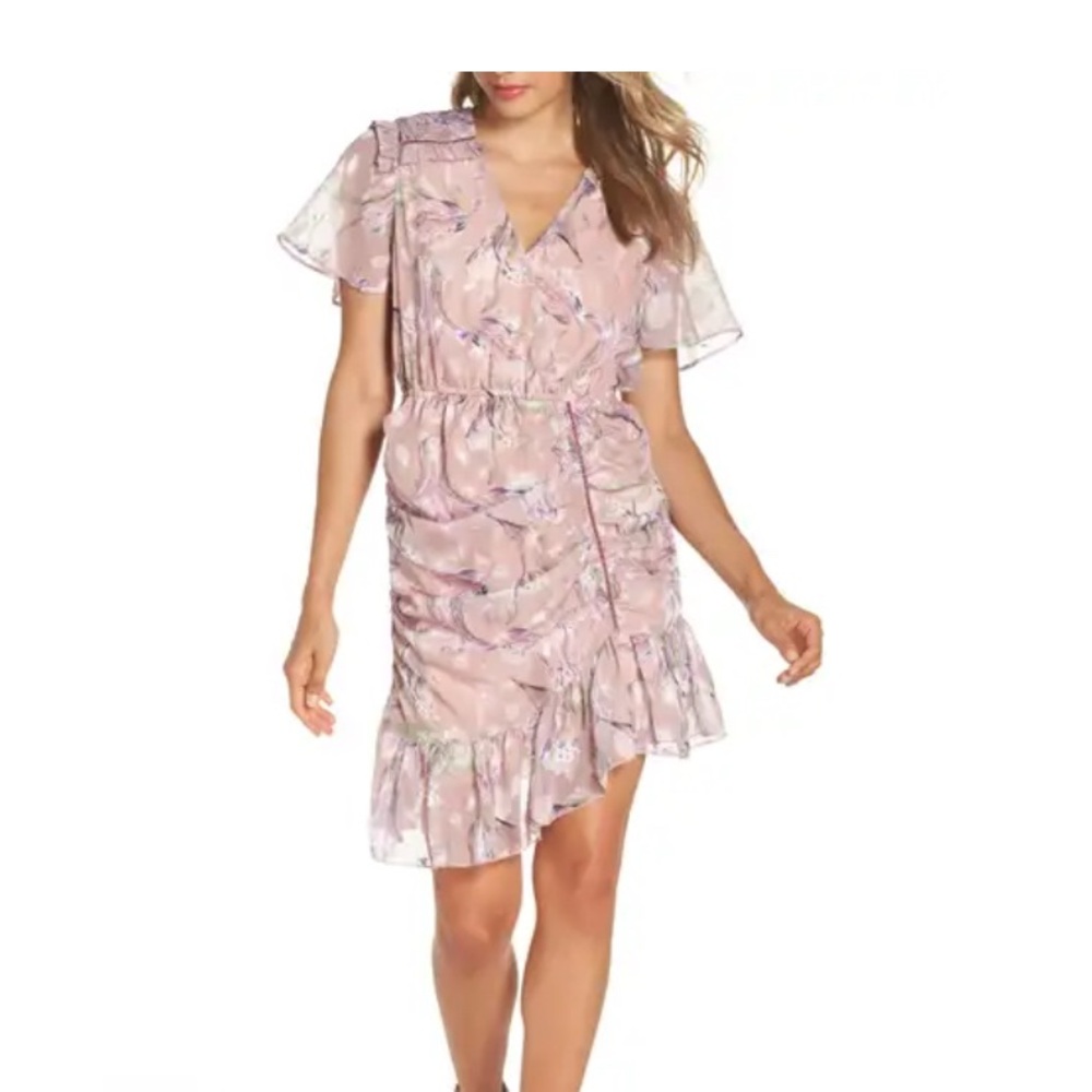 Foxiedox Pink Floral Mini Dress